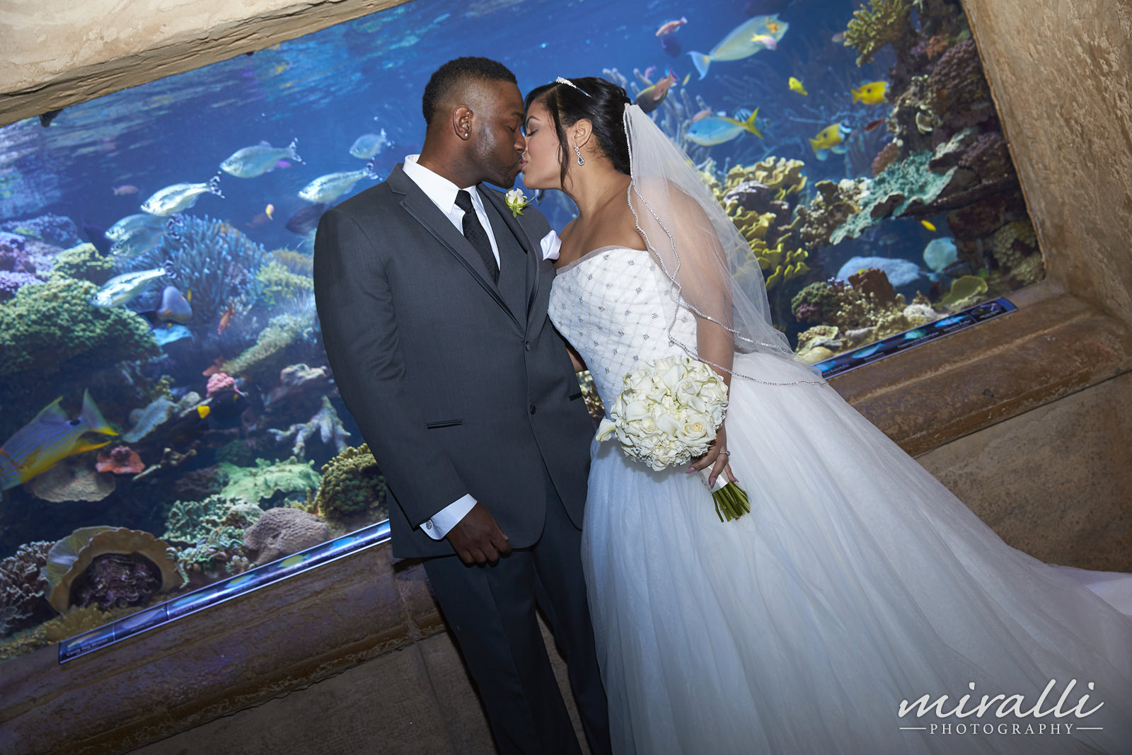 Atlantis Aquarium Wedding Photos by Miralli Photography